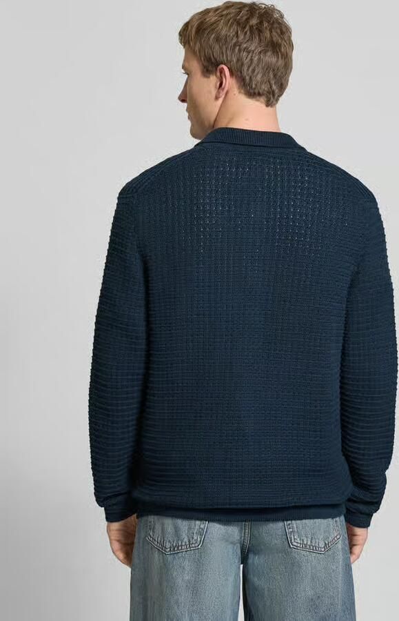 Marc O'Polo DENIM Regular fit gebreid jack van puur katoen - Foto 2