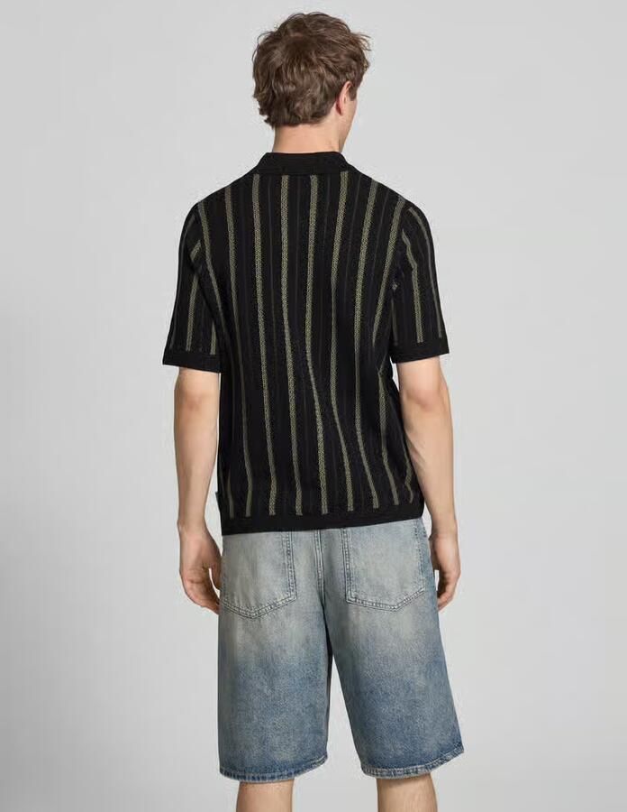Marc O'Polo DENIM regular fit gebreid jack van puur katoen
