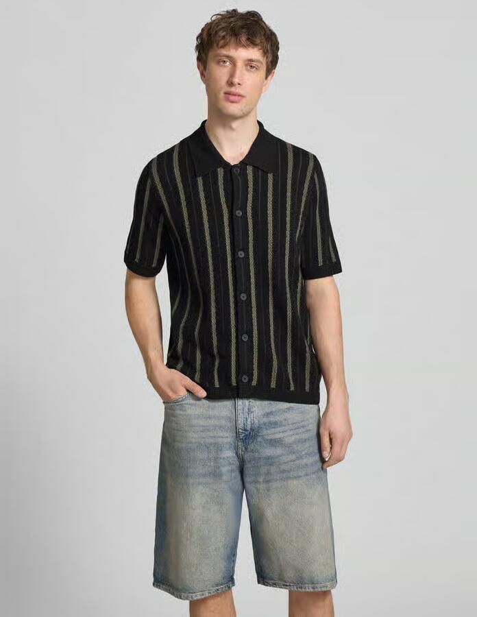 Marc O'Polo DENIM regular fit gebreid jack van puur katoen - Foto 2