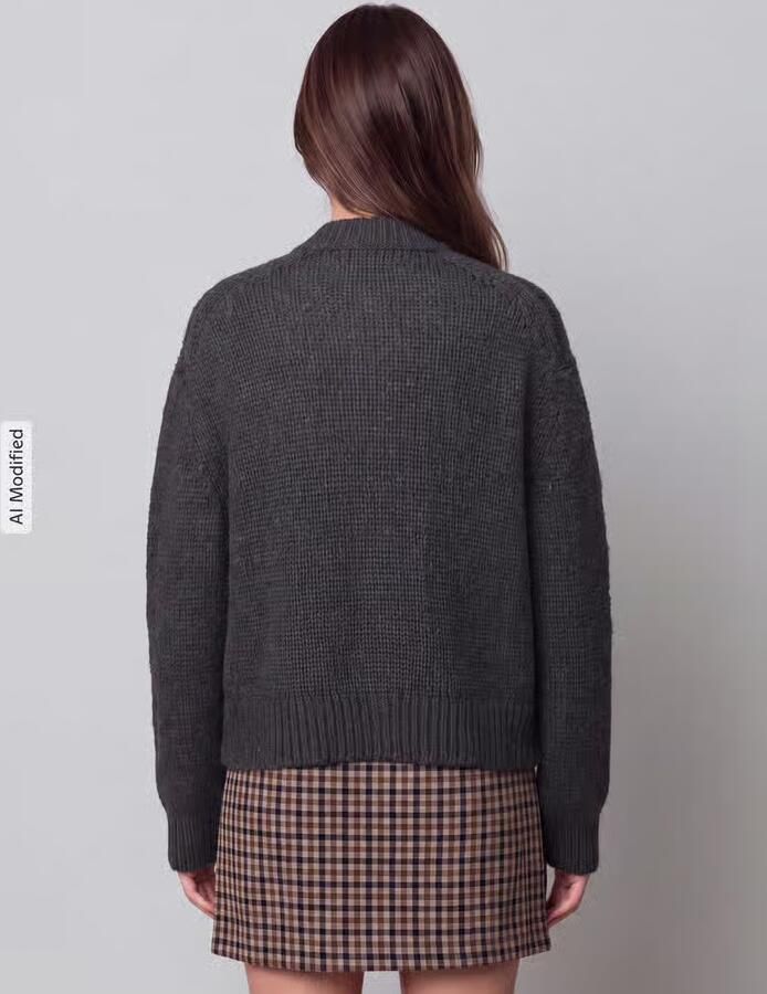 Marc O'Polo DENIM Regular fit gebreid jack van scheerwolmix met alpaca-aandeel - Foto 2