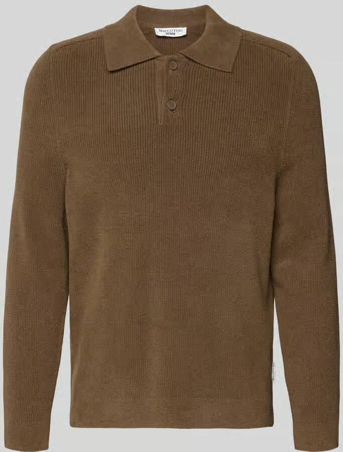 Marc O'Polo DENIM Regular fit gebreide pullover met polokraag - Foto 2