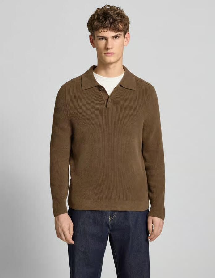 Marc O'Polo DENIM Regular fit gebreide pullover met polokraag - Foto 2