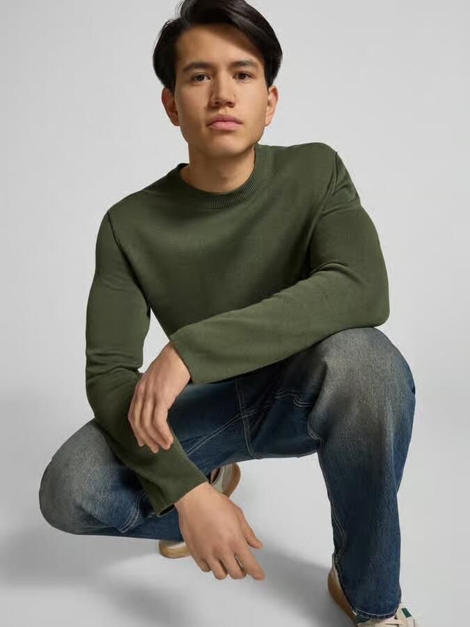 Marc O'Polo DENIM Regular fit gebreide pullover van katoenmix