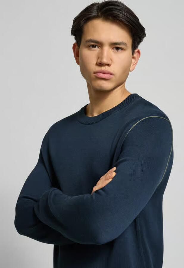 Marc O'Polo DENIM Regular fit gebreide pullover van katoenmix