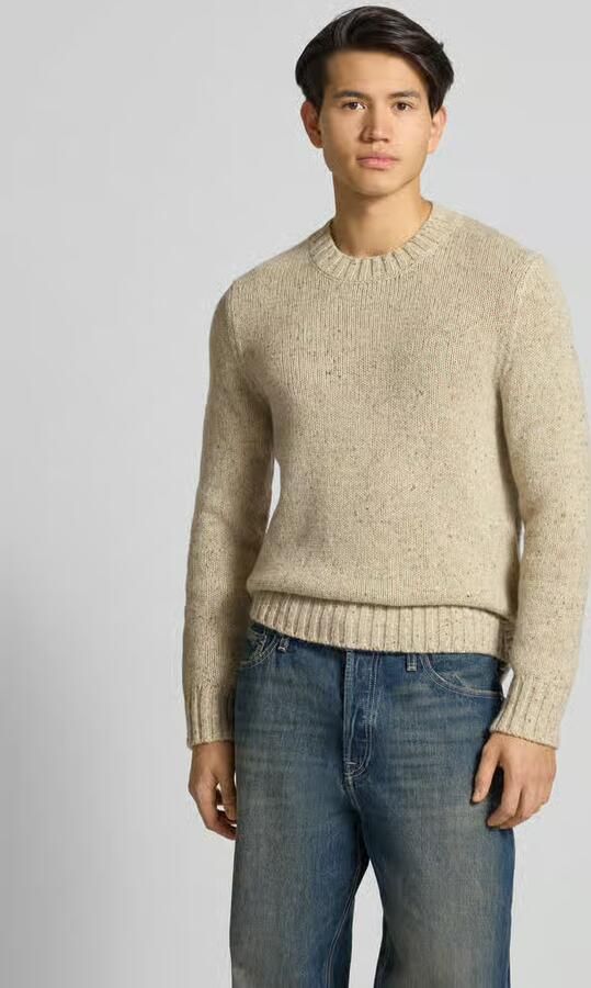 Marc O'Polo DENIM Regular fit gebreide pullover van scheerwolmix - Foto 3