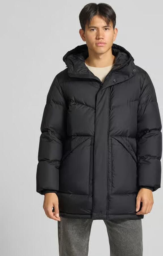 Marc O'Polo DENIM Regular fit lange donsjas met capuchon - Foto 3