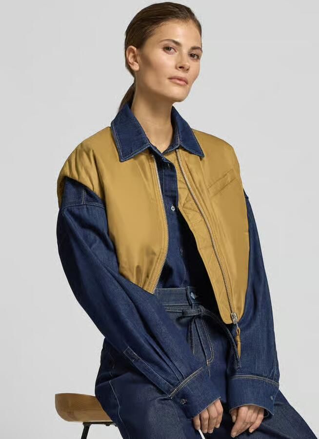 Marc O'Polo DENIM Regular fit gilet met collegekraag - Foto 2