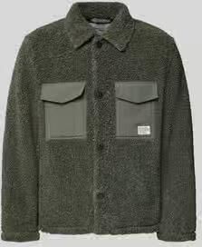 Marc O'Polo DENIM Regular fit hemdoverhemd met paspelzakken op de borst