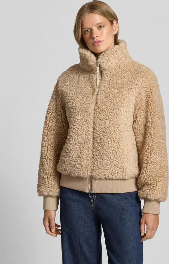 Marc O'Polo DENIM Regular fit jack van teddybont met opstaande kraag - Foto 2