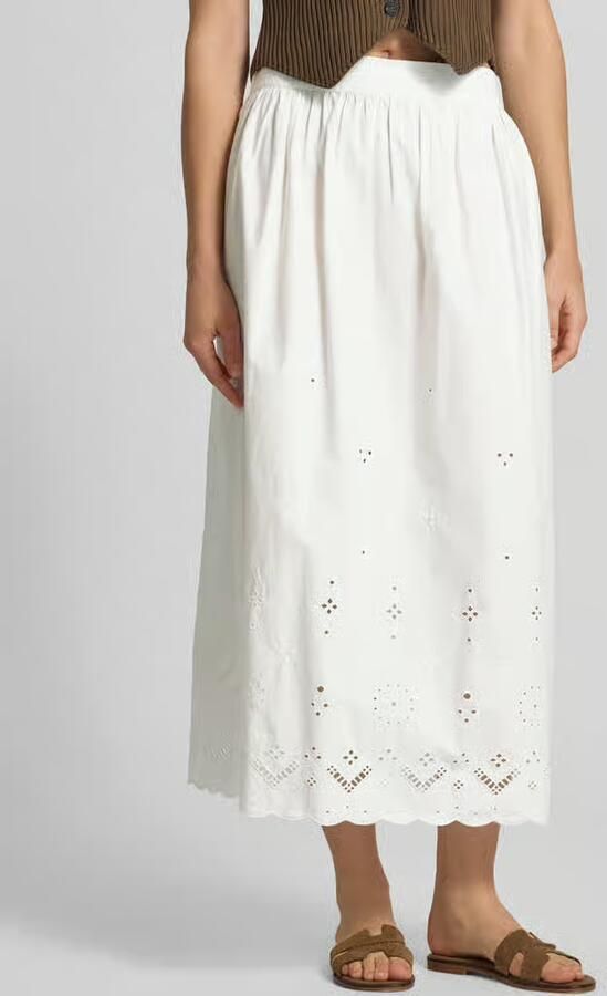 Marc O'Polo DENIM regular fit midi-rok van puur katoen - Foto 3