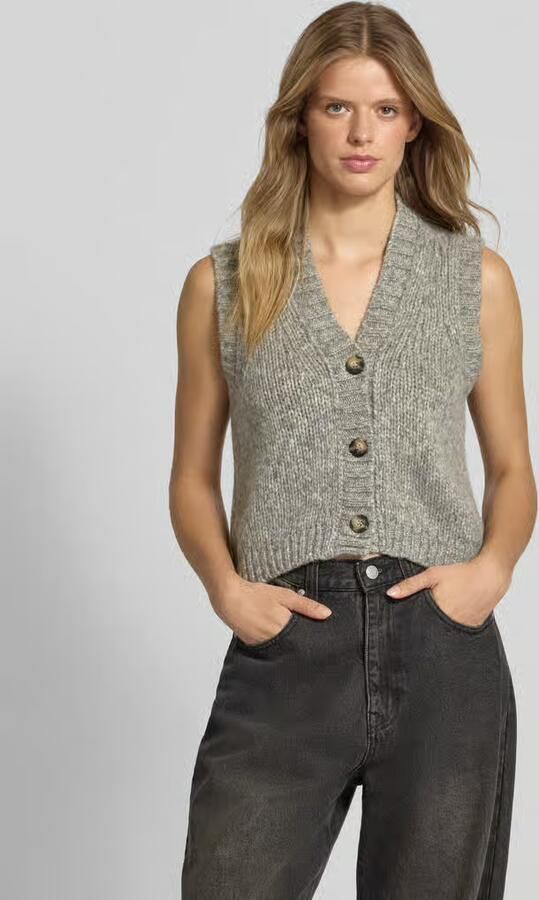 Marc O'Polo DENIM Regular fit mouwloos vest van scheerwolmix - Foto 2