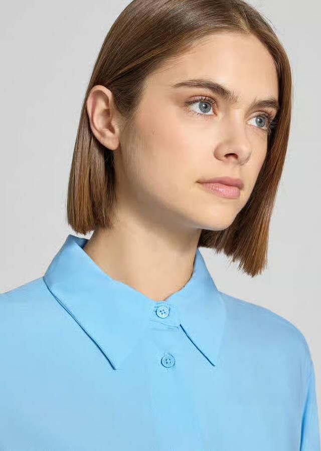 Marc O'Polo DENIM Regular fit overhemdblouse van pure viscose - Foto 2