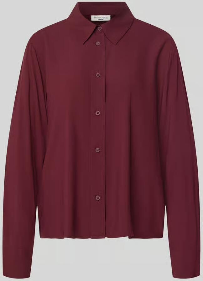 Marc O'Polo DENIM Regular fit overhemdblouse van pure viscose