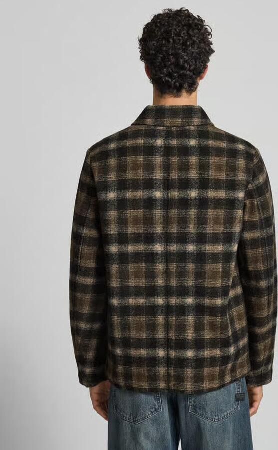 Marc O'Polo DENIM Regular fit overhemdjack van wolmix