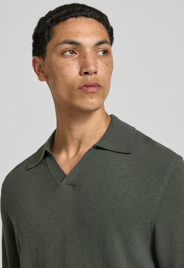 Marc O'Polo DENIM regular fit poloshirt van katoenmix