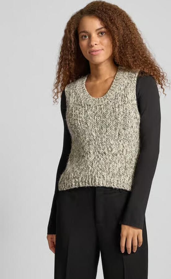 Marc O'Polo DENIM Regular fit spencer van scheerwolmix met alpaca - Foto 2