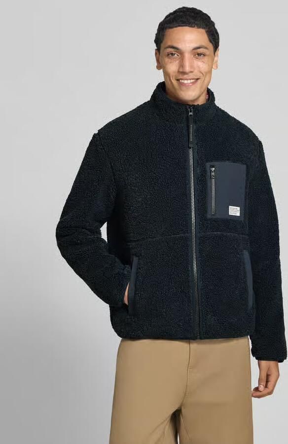 Marc O'Polo DENIM Regular fit teddy- imitatiebontjack met borstpaspelzakken - Foto 2