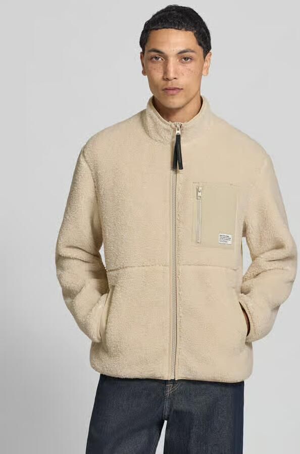 Marc O'Polo DENIM Regular fit teddy- imitatiebontjack met borstpaspelzakken - Foto 3