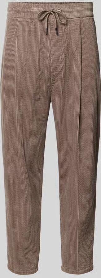 Marc O'Polo DENIM Regular Waist corduroy broek met tunnelkoord als vetersluiting