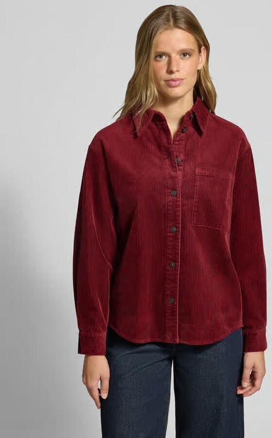 Marc O'Polo DENIM relaxed fit blouse met lange mouwen van katoenmix - Foto 3