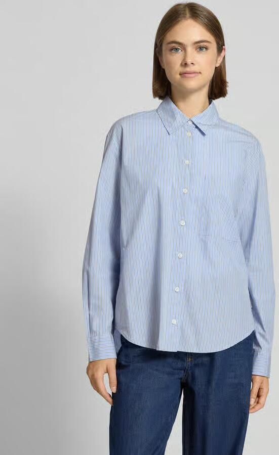 Marc O'Polo DENIM Relaxed fit blouse met lange mouwen van puur katoen - Foto 2