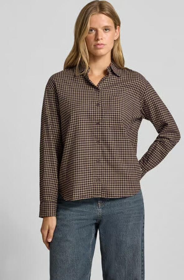Marc O'Polo DENIM relaxed fit blouse met lange mouwen van puur katoen - Foto 2