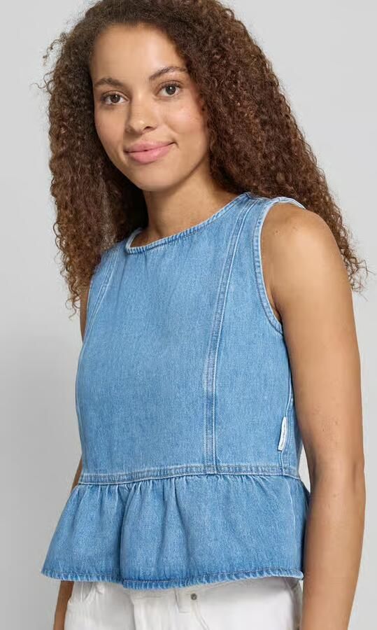Marc O'Polo DENIM Relaxed fit blousetop van puur katoen