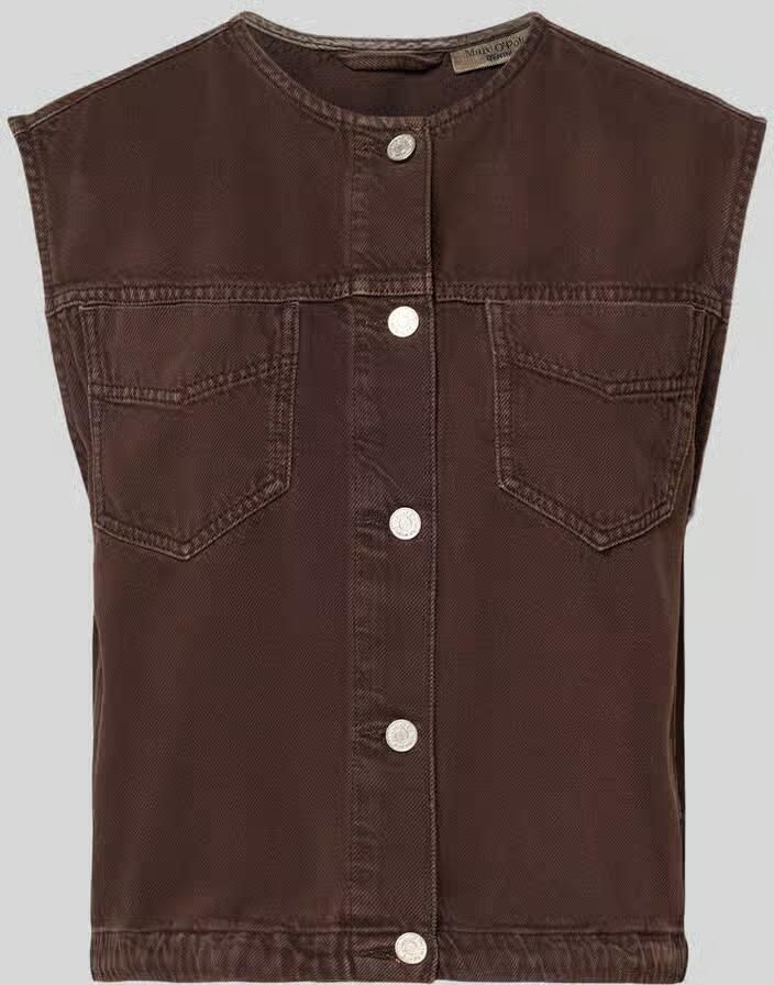 Marc O'Polo DENIM relaxed fit bodywarmer van mix van katoen en lyocell