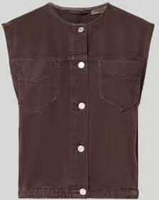 Marc O'Polo DENIM relaxed fit bodywarmer van mix van katoen en lyocell