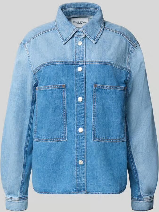 Marc O'Polo DENIM relaxed fit jeansblouse van katoen-ananasmix - Foto 2
