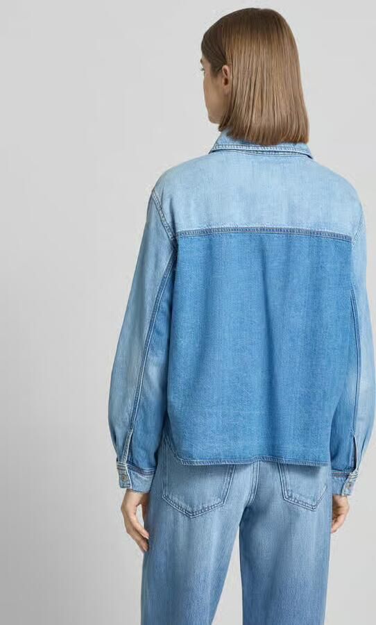 Marc O'Polo DENIM relaxed fit jeansblouse van katoen-ananasmix - Foto 3