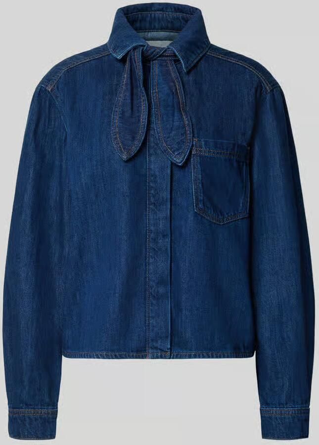 Marc O'Polo DENIM relaxed fit jeansblouse van mix van katoen en lyocell