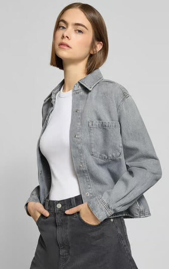 Marc O'Polo DENIM Relaxed fit jeansblouse van puur katoen - Foto 2