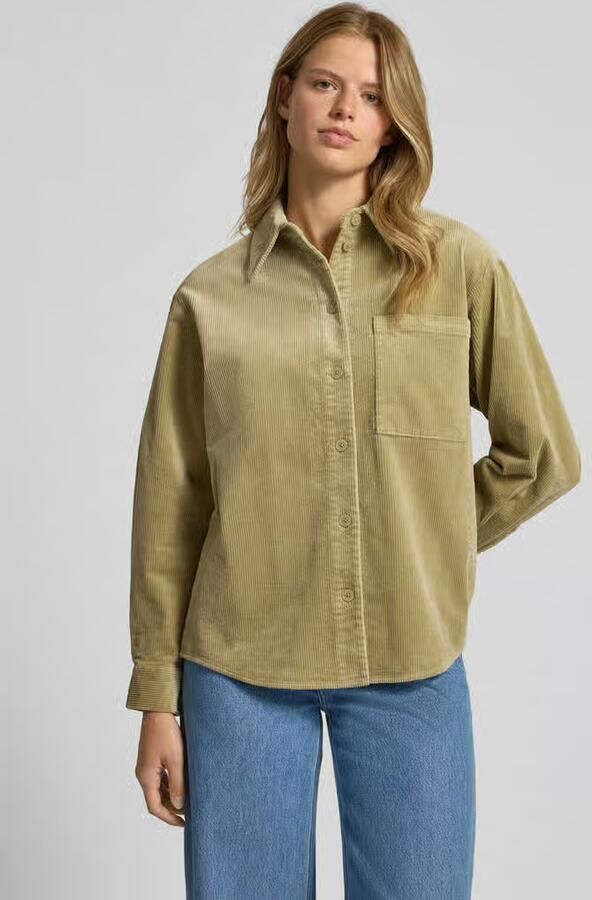 Marc O'Polo DENIM Relaxed fit overhemdblouse van katoenmix - Foto 2