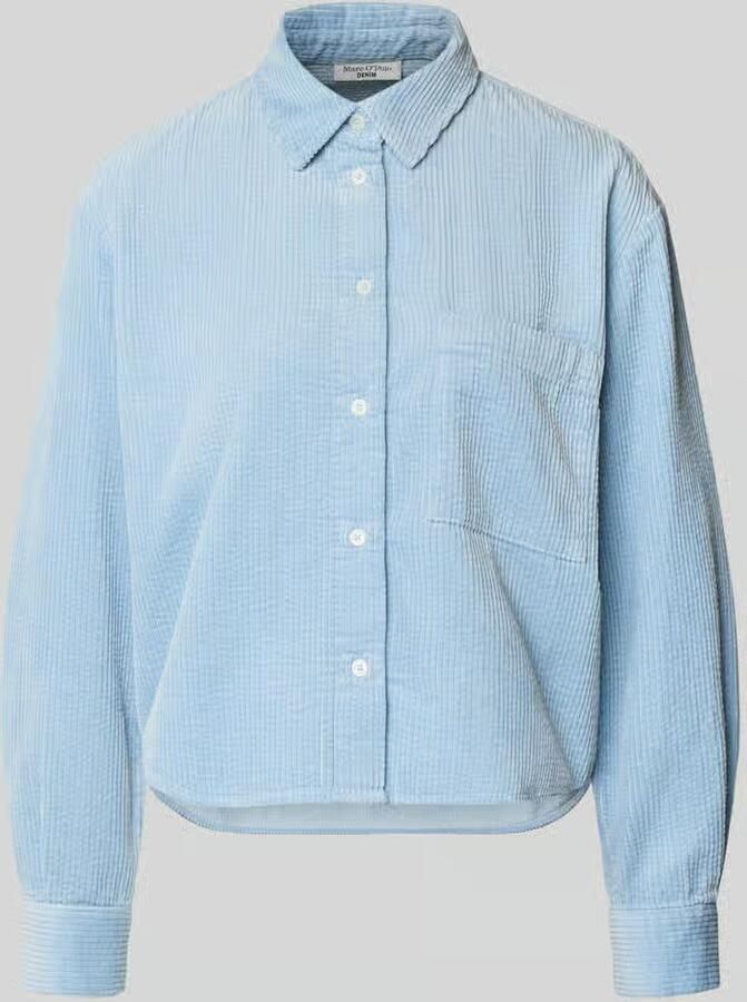 Marc O'Polo DENIM relaxed fit overhemdblouse van puur katoen