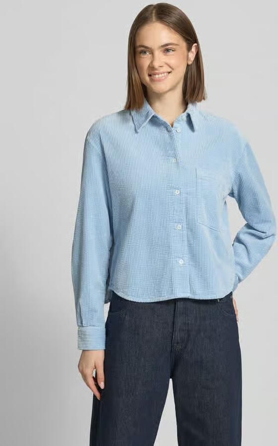 Marc O'Polo DENIM relaxed fit overhemdblouse van puur katoen - Foto 2