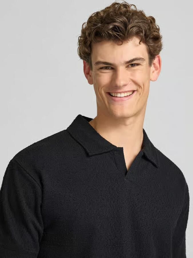 Marc O'Polo DENIM relaxed fit poloshirt van katoenmix