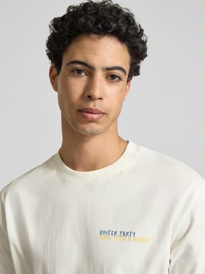 Marc O'Polo DENIM relaxed fit T-shirt van pure katoen met motiefprint