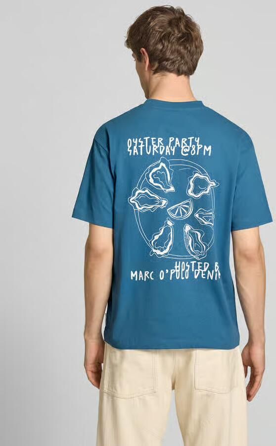 Marc O'Polo DENIM relaxed fit T-shirt van pure katoen met motiefprint - Foto 2