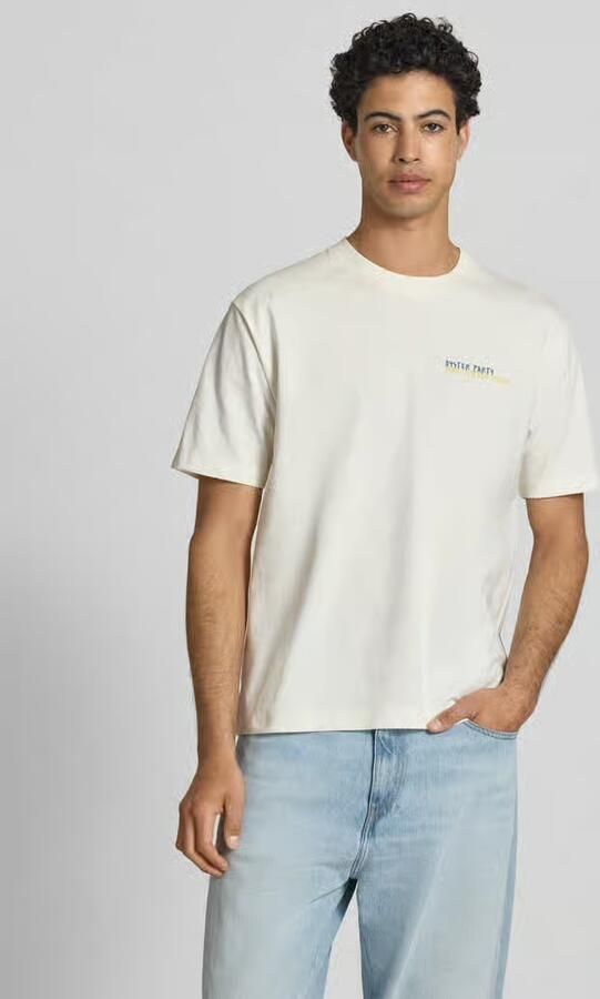 Marc O'Polo DENIM relaxed fit T-shirt van pure katoen met motiefprint - Foto 4