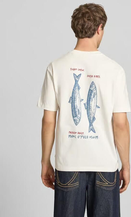 Marc O'Polo DENIM relaxed fit T-shirt van puur katoen - Foto 2