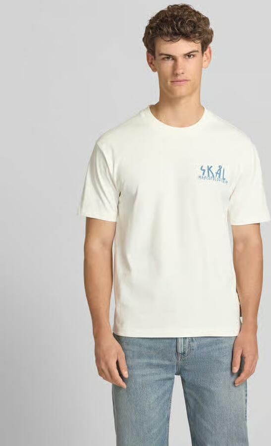 Marc O'Polo DENIM relaxed fit T-shirt van puur katoen - Foto 3