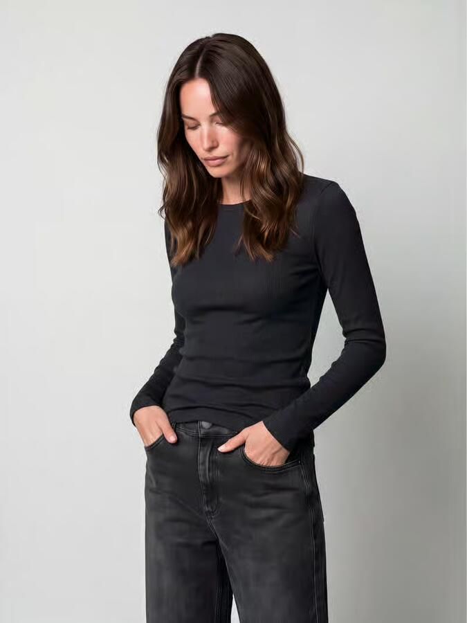 Marc O'Polo DENIM Shirt met lange mouwen met rolzoom-details - Foto 3