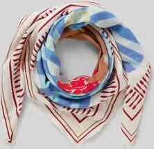 Marc O'Polo DENIM Sjaal van pure viscose met motiefprint special drop