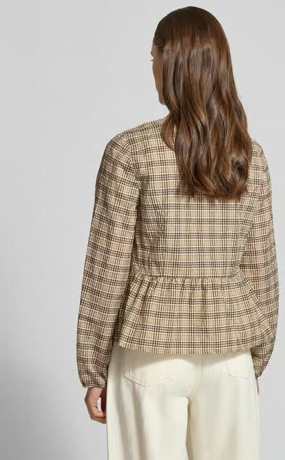 Marc O'Polo DENIM Slim fit blouse met lange mouwen van Katoenmix - Foto 3