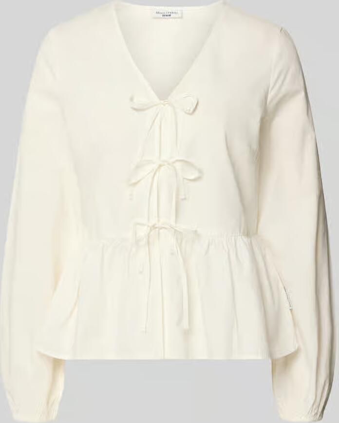 Marc O'Polo DENIM Slim fit blouse met lange mouwen van puur katoen - Foto 2