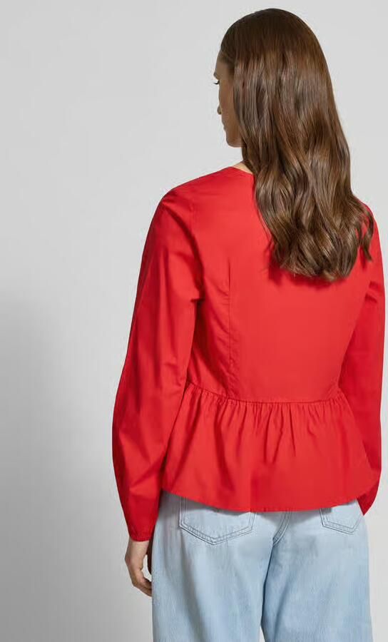 Marc O'Polo DENIM Slim fit blouse met lange mouwen van puur katoen - Foto 3