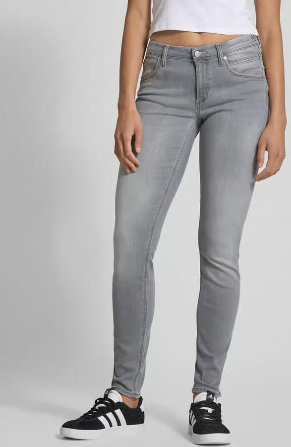 Marc O'Polo DENIM Slim fit mid rise jeans met stretch model 'Alva' - Foto 5