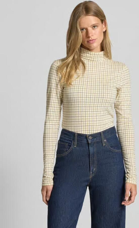 Marc O'Polo DENIM Slim fit shirt met lange mouwen van een mix van katoen en modal - Foto 3