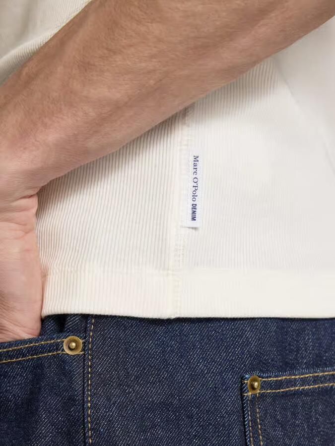 Marc O'Polo DENIM slim fit tank top van katoenmix